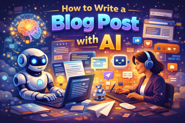 how to write a blog post with ai