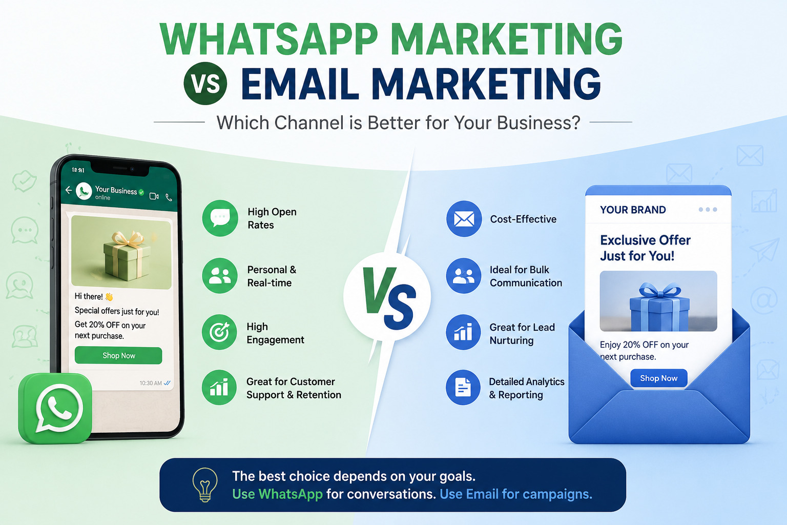WhatsApp Marketing vs Email Marketing